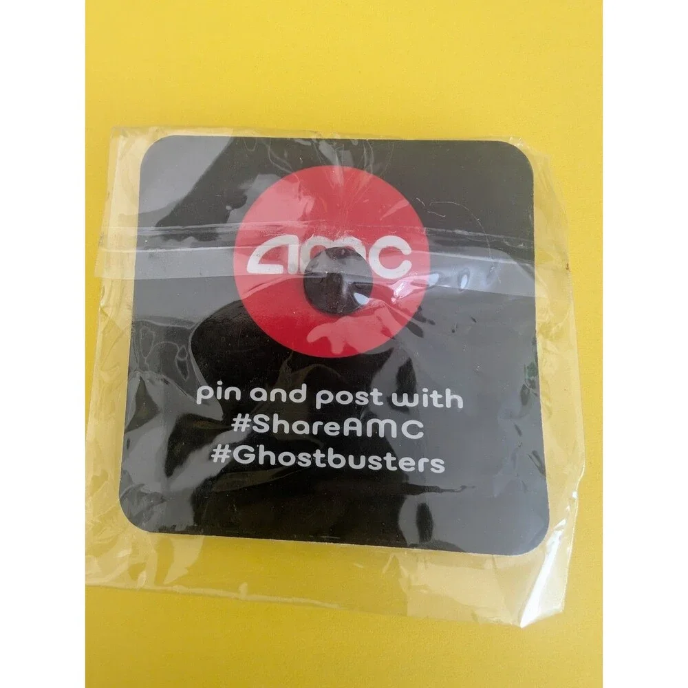 Ghostbusters metal enamel pin 2016 AMC Theaters - Who You Gonna Call?
